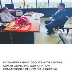 With Ashwini Kumar, Municipal Corporation Commissioner of New Delhi