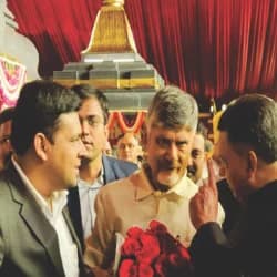 With N. Chandrababu Naidu, Chief Minister of Andhra Pradesh