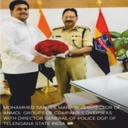 Anmol Group Overseas with the Director General of Police, Telangana State