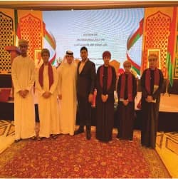 With an international business delegation